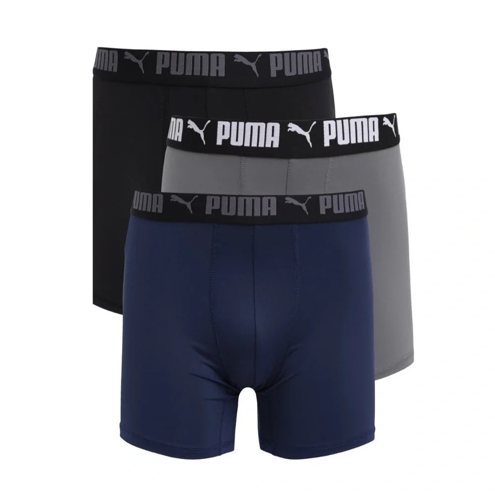 PUMA Men’s 3 Pack Performance Boxer Briefs XL